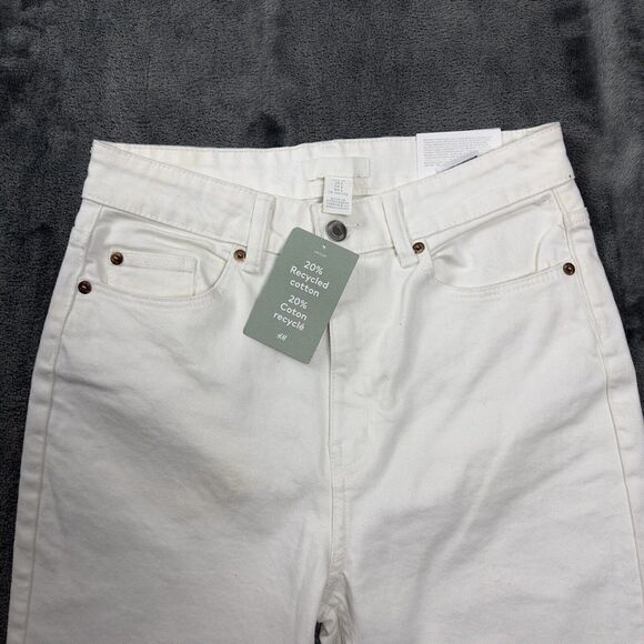 H and M Denim Jeans Women's Size 6 (28x26) White with tags - Picture 3 of 13